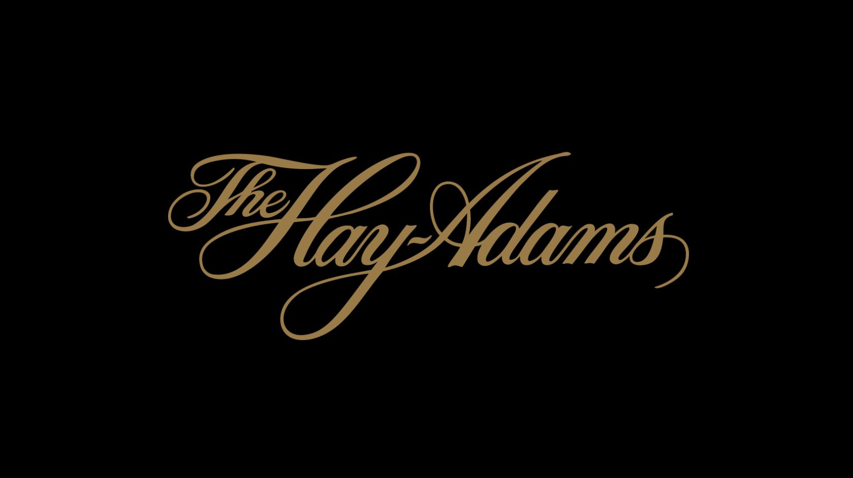 Hay-Adams gold logo on black background